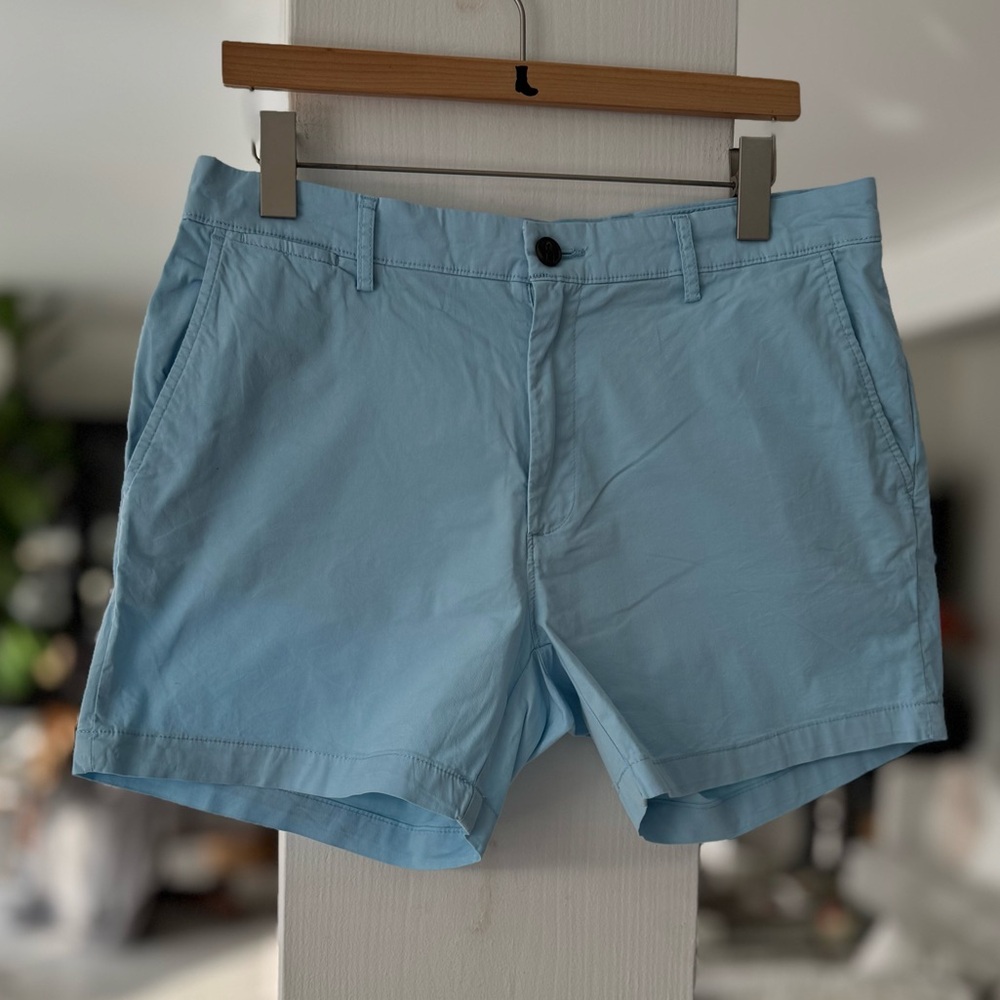 Goodthreads Sky Blue Men's Flat Front Shorts